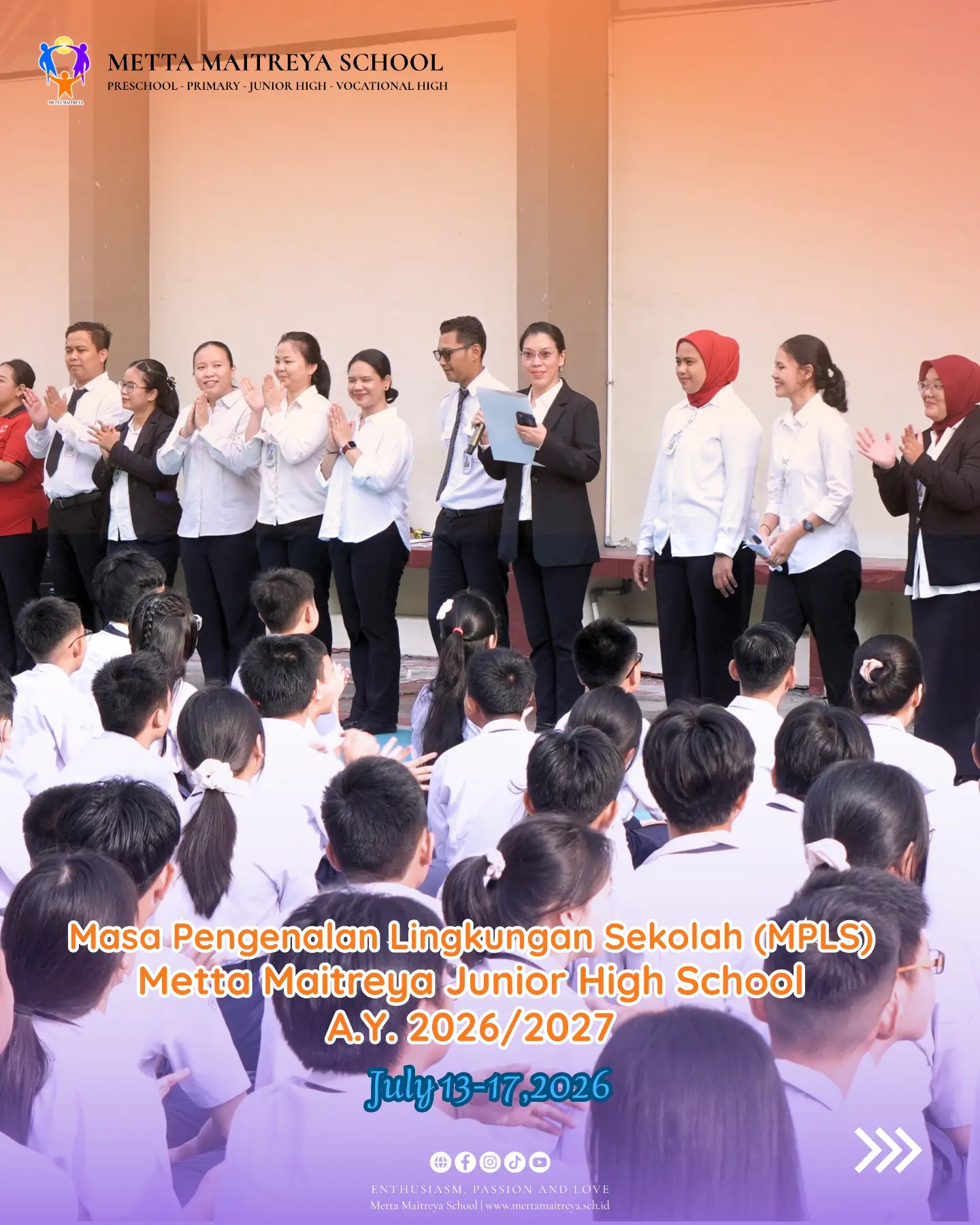 Masa Pengenalan Lingkungan Sekolah (MPLS) Metta Maitreya Junior High School A.Y. 2026-2027